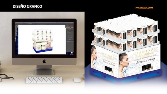 Diseño Grafico para empaque y diseño estructural para exhibidores de carton